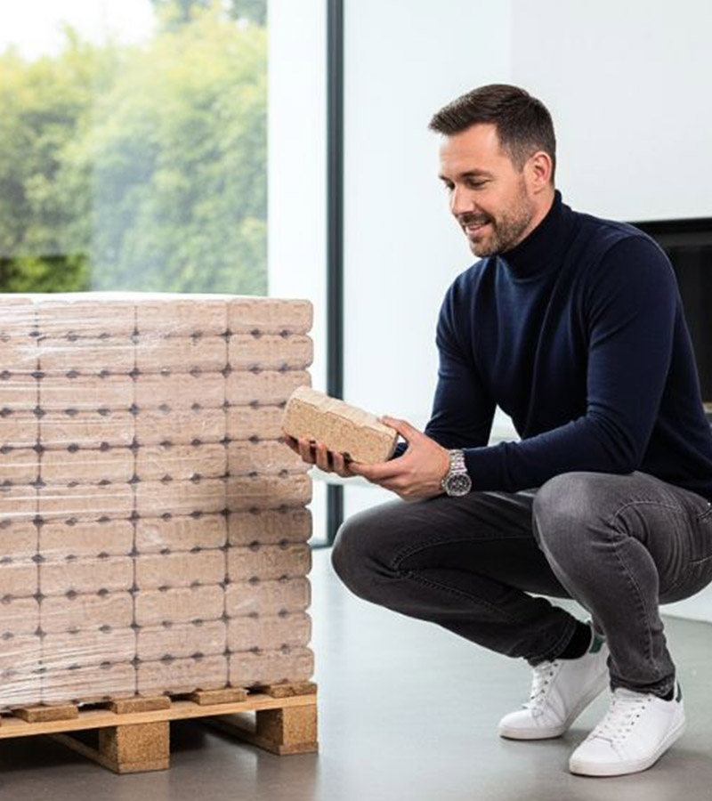 Mit Holzbriketts wird Heizen zum Vergnügen